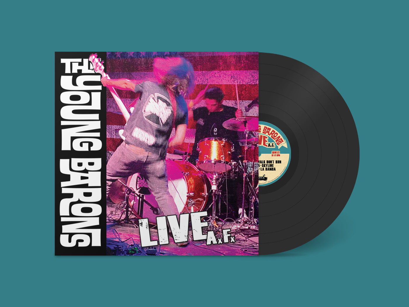 SRW172a_bandcamp_vinyl_12in_template-3 The Young Barons - Live A.F. (12"Black Vinyl LP) - SHARAWAJI.COM